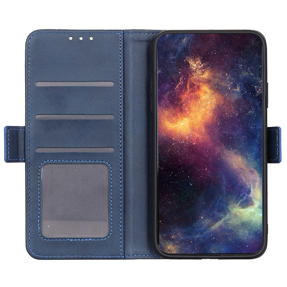 For Honor X6a 4G Cowhide Texture Wallet Phone Case PU Leather Cover Stand Phone Shell