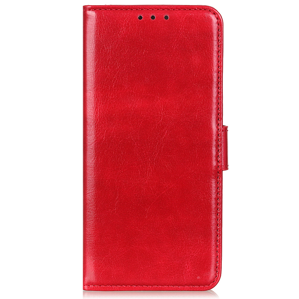 For Honor X6a 4G Slim-fit PU Leather Phone Case Crazy Horse Texture Wallet Stand Cover