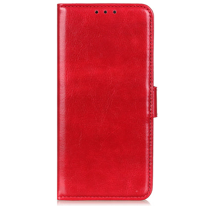 For Honor X6a 4G Slim-fit PU Leather Phone Case Crazy Horse Texture Wallet Stand Cover