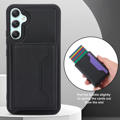 RFID Blocking Phone Case for Samsung Galaxy A54 5G , Kickstand Cover with Detachable Pop-Up Card Holder