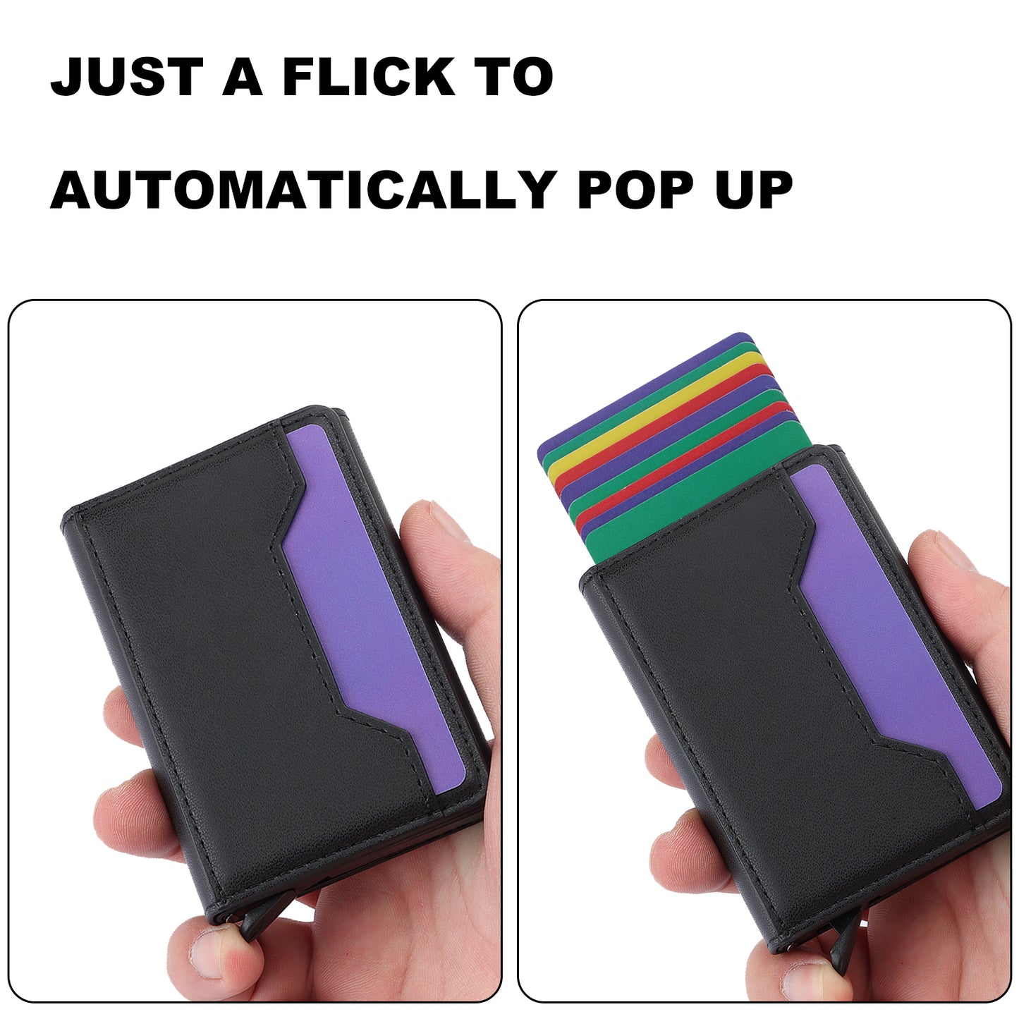 RFID Blocking Phone Case for Samsung Galaxy A54 5G , Kickstand Cover with Detachable Pop-Up Card Holder
