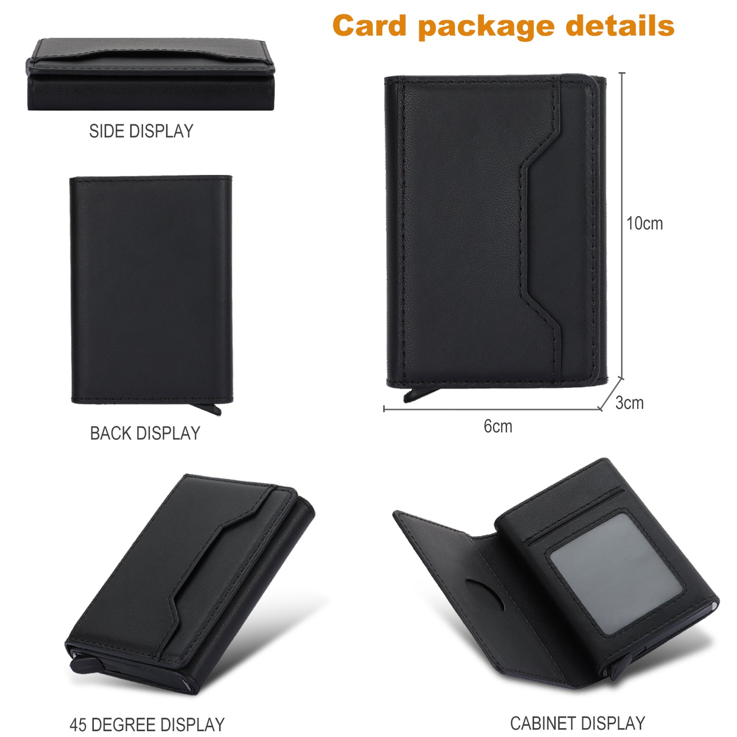 RFID Blocking Phone Case for Samsung Galaxy A54 5G , Kickstand Cover with Detachable Pop-Up Card Holder