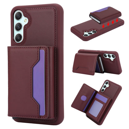 RFID Blocking Phone Case for Samsung Galaxy A54 5G , Kickstand Cover with Detachable Pop-Up Card Holder