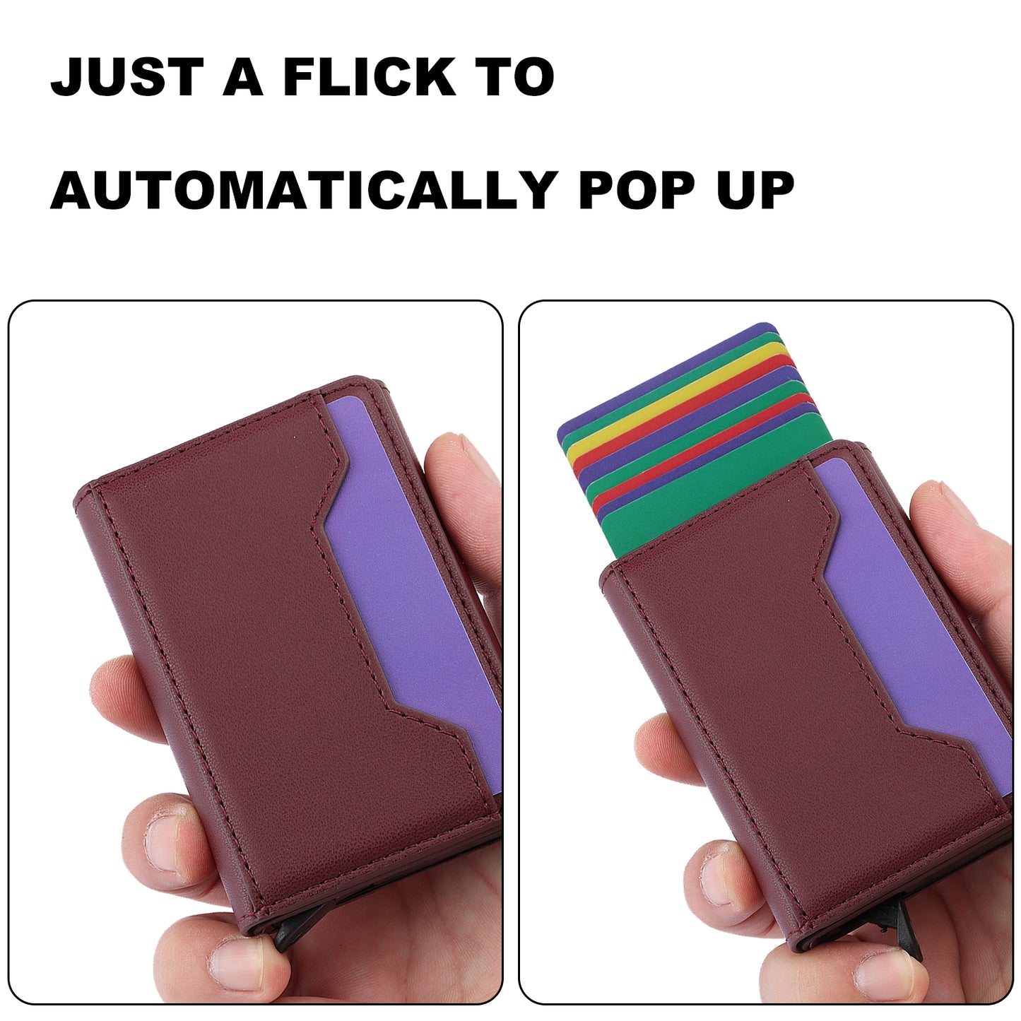 RFID Blocking Phone Case for Samsung Galaxy A54 5G , Kickstand Cover with Detachable Pop-Up Card Holder