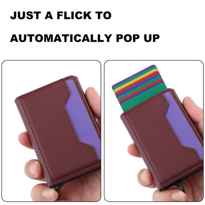 RFID Blocking Phone Case for Samsung Galaxy A54 5G , Kickstand Cover with Detachable Pop-Up Card Holder