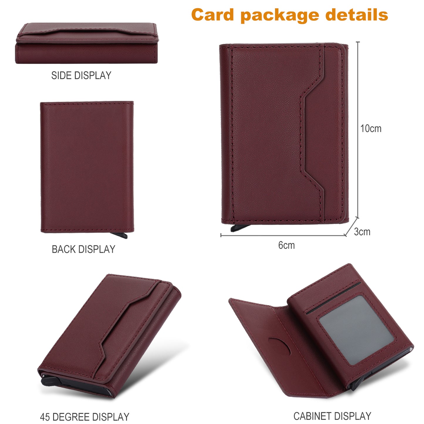 RFID Blocking Phone Case for Samsung Galaxy A54 5G , Kickstand Cover with Detachable Pop-Up Card Holder