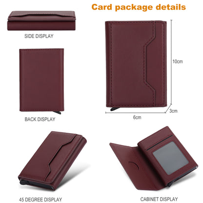 RFID Blocking Phone Case for Samsung Galaxy A54 5G , Kickstand Cover with Detachable Pop-Up Card Holder