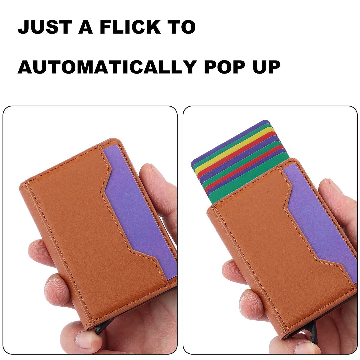 RFID Blocking Phone Case for Samsung Galaxy A54 5G , Kickstand Cover with Detachable Pop-Up Card Holder