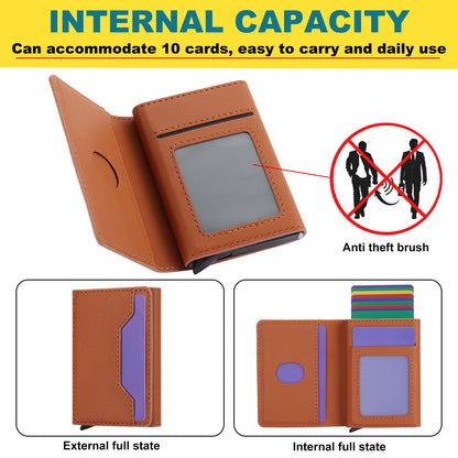RFID Blocking Phone Case for Samsung Galaxy A54 5G , Kickstand Cover with Detachable Pop-Up Card Holder