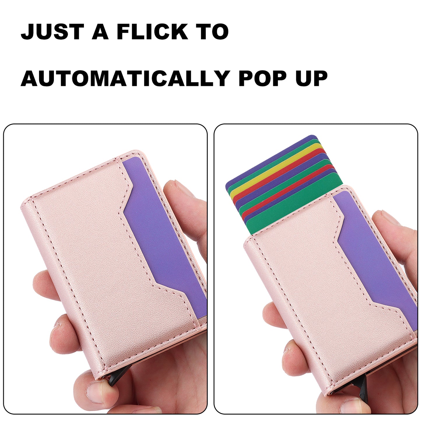 RFID Blocking Phone Case for Samsung Galaxy A54 5G , Kickstand Cover with Detachable Pop-Up Card Holder