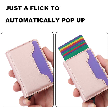 RFID Blocking Phone Case for Samsung Galaxy A54 5G , Kickstand Cover with Detachable Pop-Up Card Holder
