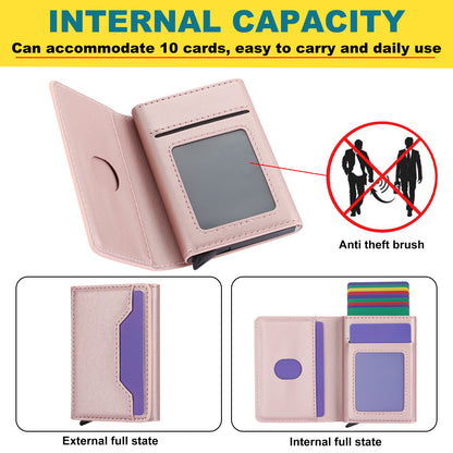 RFID Blocking Phone Case for Samsung Galaxy A54 5G , Kickstand Cover with Detachable Pop-Up Card Holder