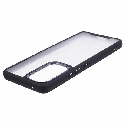 Transparent Case for Samsung Galaxy A33 5G ,  Electroplating Lens Frame TPU + Acrylic Phone Cover