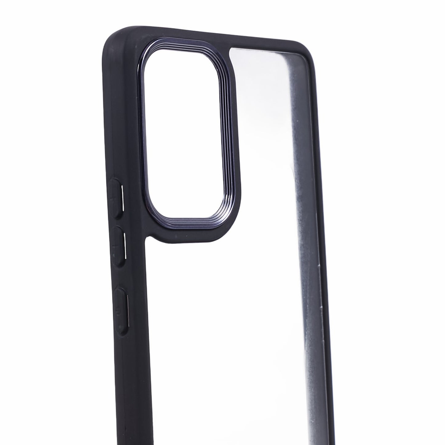 Transparent Case for Samsung Galaxy A33 5G ,  Electroplating Lens Frame TPU + Acrylic Phone Cover