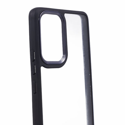 Transparent Case for Samsung Galaxy A33 5G ,  Electroplating Lens Frame TPU + Acrylic Phone Cover