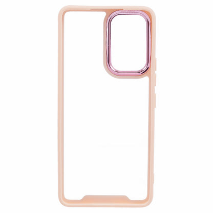 Transparent Case for Samsung Galaxy A33 5G ,  Electroplating Lens Frame TPU + Acrylic Phone Cover