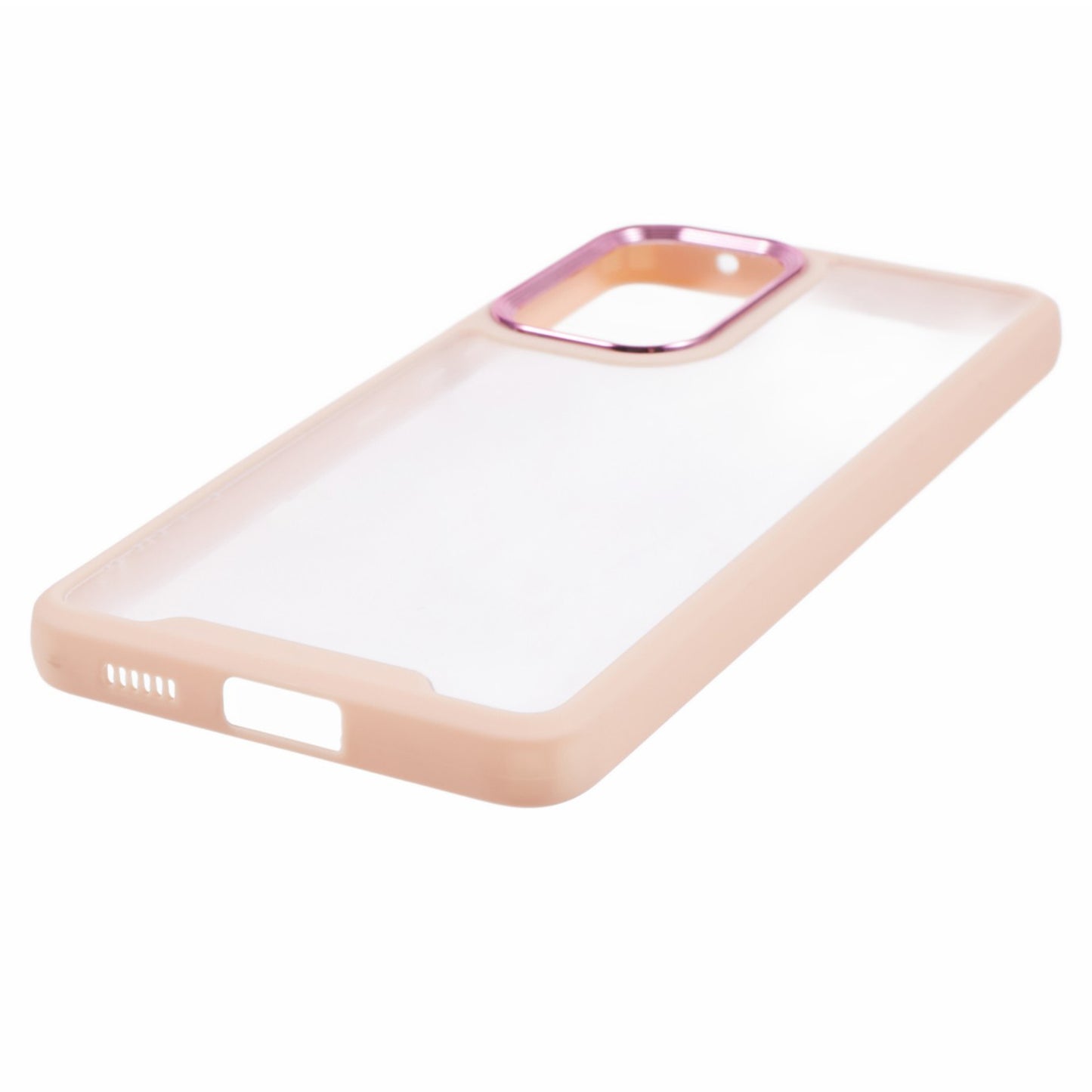 Transparent Case for Samsung Galaxy A33 5G ,  Electroplating Lens Frame TPU + Acrylic Phone Cover