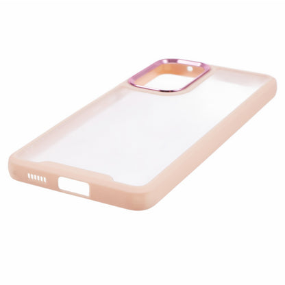 Transparent Case for Samsung Galaxy A33 5G ,  Electroplating Lens Frame TPU + Acrylic Phone Cover