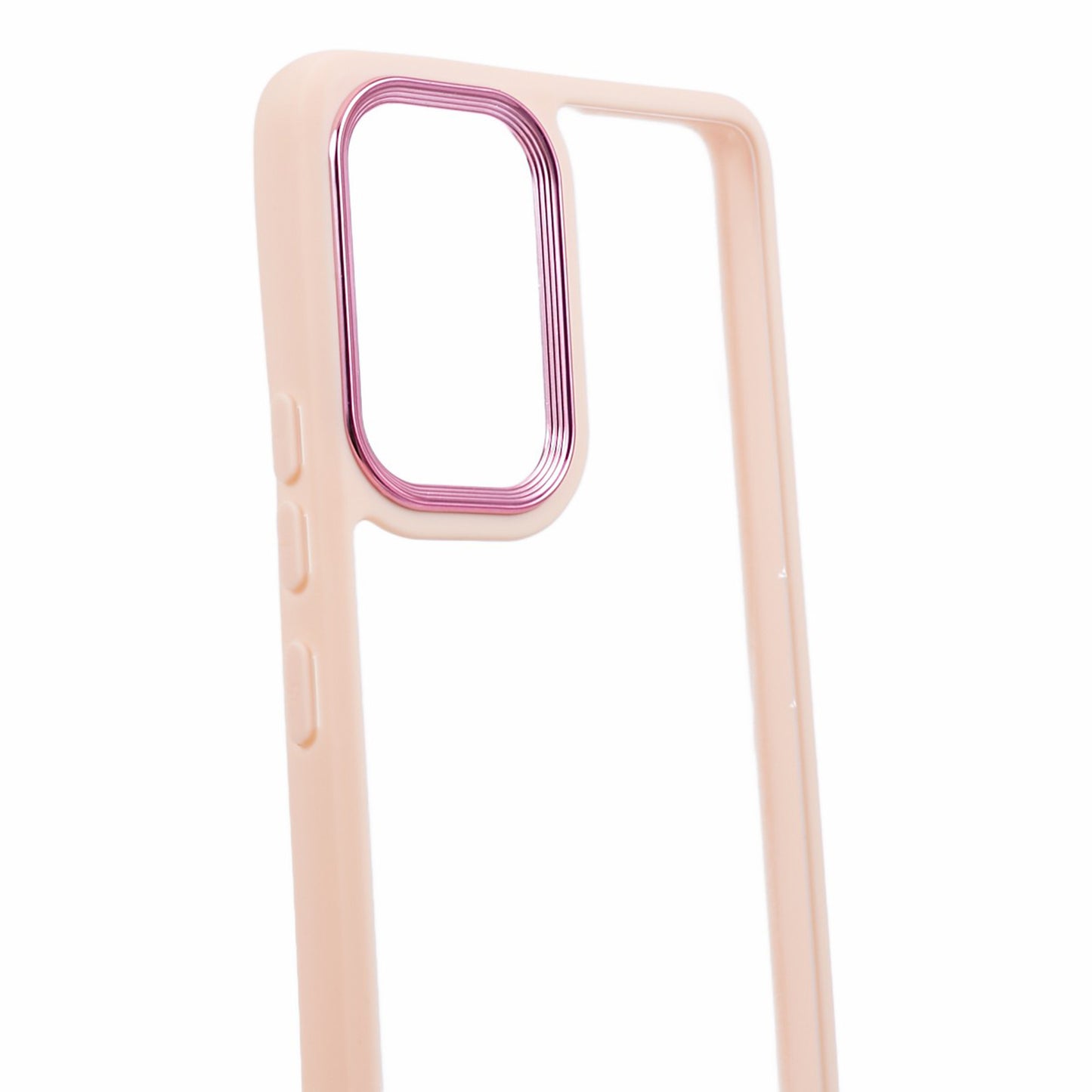 Transparent Case for Samsung Galaxy A33 5G ,  Electroplating Lens Frame TPU + Acrylic Phone Cover