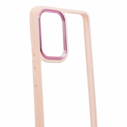 Transparent Case for Samsung Galaxy A33 5G ,  Electroplating Lens Frame TPU + Acrylic Phone Cover