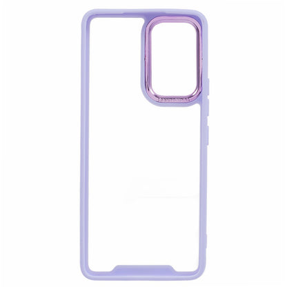 Transparent Case for Samsung Galaxy A33 5G ,  Electroplating Lens Frame TPU + Acrylic Phone Cover