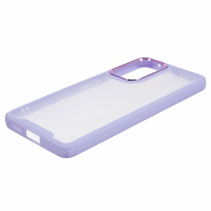 Transparent Case for Samsung Galaxy A33 5G ,  Electroplating Lens Frame TPU + Acrylic Phone Cover