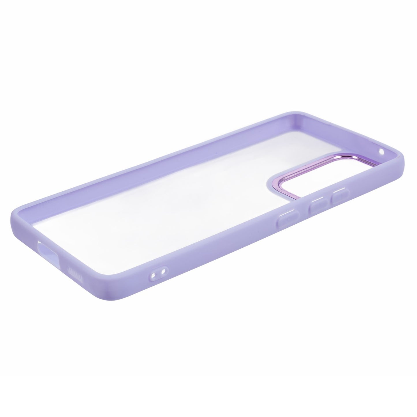 Transparent Case for Samsung Galaxy A33 5G ,  Electroplating Lens Frame TPU + Acrylic Phone Cover