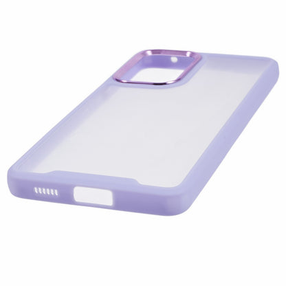 Transparent Case for Samsung Galaxy A33 5G ,  Electroplating Lens Frame TPU + Acrylic Phone Cover