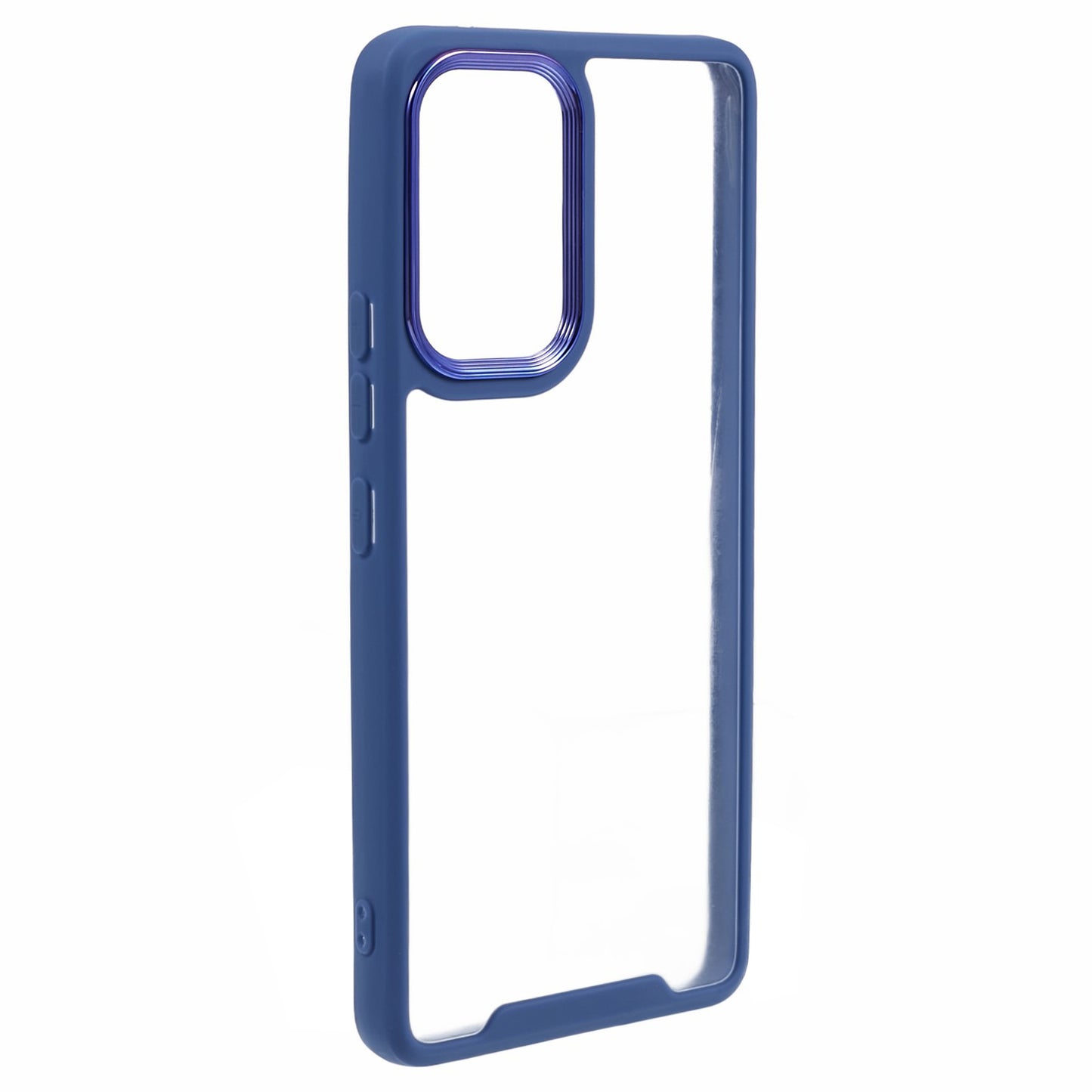 Transparent Case for Samsung Galaxy A33 5G ,  Electroplating Lens Frame TPU + Acrylic Phone Cover