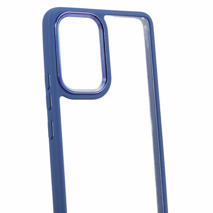 Transparent Case for Samsung Galaxy A33 5G ,  Electroplating Lens Frame TPU + Acrylic Phone Cover