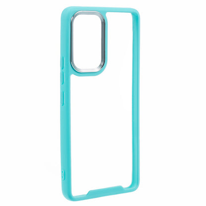 Transparent Case for Samsung Galaxy A33 5G ,  Electroplating Lens Frame TPU + Acrylic Phone Cover