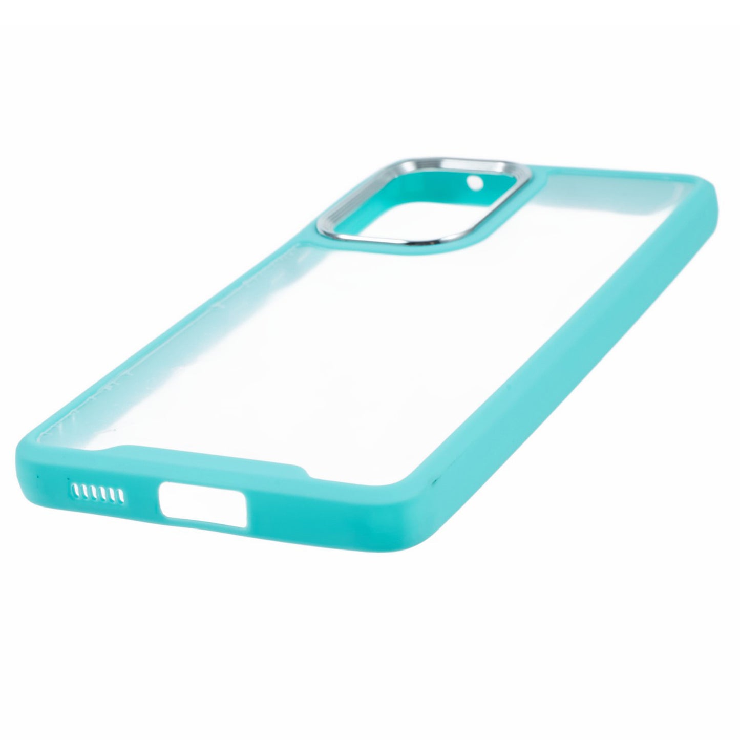 Transparent Case for Samsung Galaxy A33 5G ,  Electroplating Lens Frame TPU + Acrylic Phone Cover