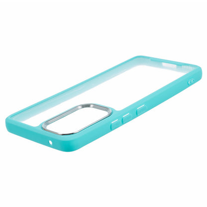 Transparent Case for Samsung Galaxy A33 5G ,  Electroplating Lens Frame TPU + Acrylic Phone Cover
