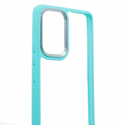 Transparent Case for Samsung Galaxy A33 5G ,  Electroplating Lens Frame TPU + Acrylic Phone Cover
