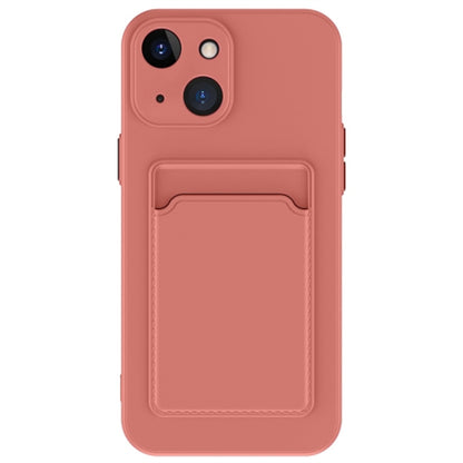 Anti-Drop Phone Case for iPhone 15 Pure Color Soft TPU Phone Cover with Card Holder