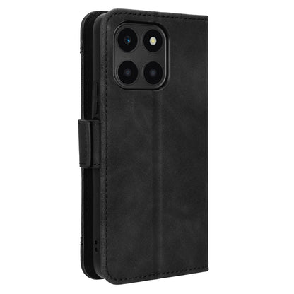 For Honor X6a 4G Multiple Card Slots Leather Phone Case Drop-proof Wallet Stand Cover