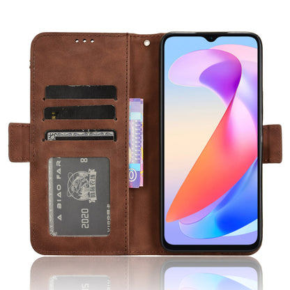 For Honor X6a 4G Multiple Card Slots Leather Phone Case Drop-proof Wallet Stand Cover