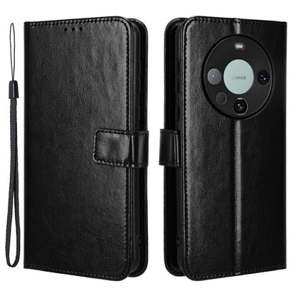 For Huawei Mate 60 Pro Anti-fall Phone Case Crazy Horse Texture Leather Wallet Stand Cover