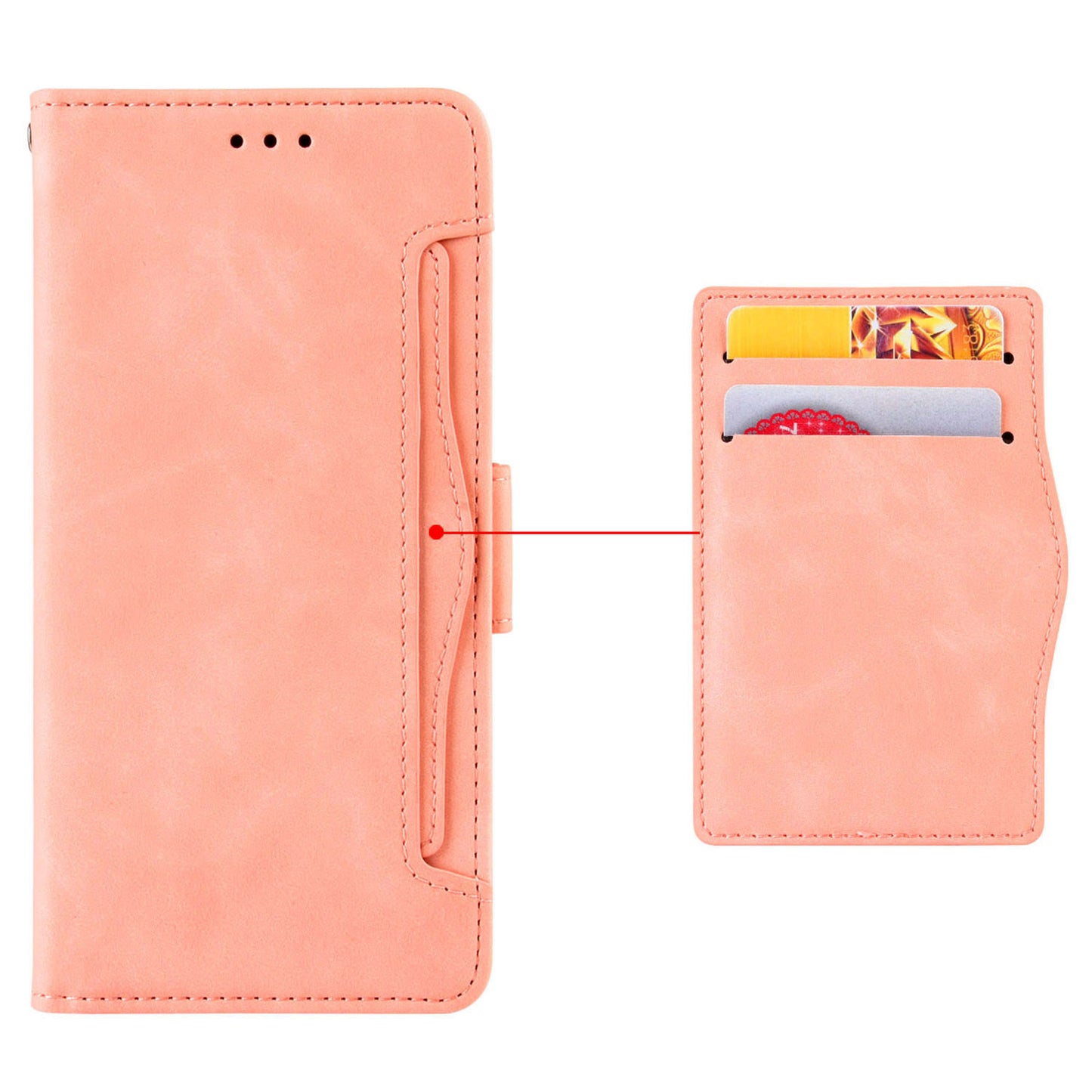 For Huawei Mate 60 Pro Multiple Card Slots PU Leather Phone Case Wallet Stand Protective Cover