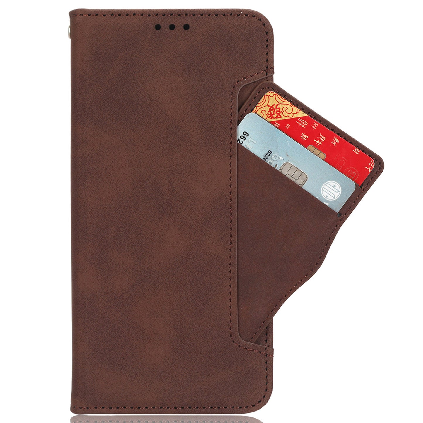 For Huawei Mate 60 Pro Multiple Card Slots PU Leather Phone Case Wallet Stand Protective Cover