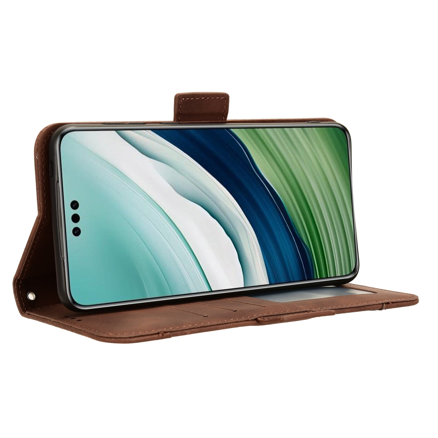 For Huawei Mate 60 Pro Multiple Card Slots PU Leather Phone Case Wallet Stand Protective Cover