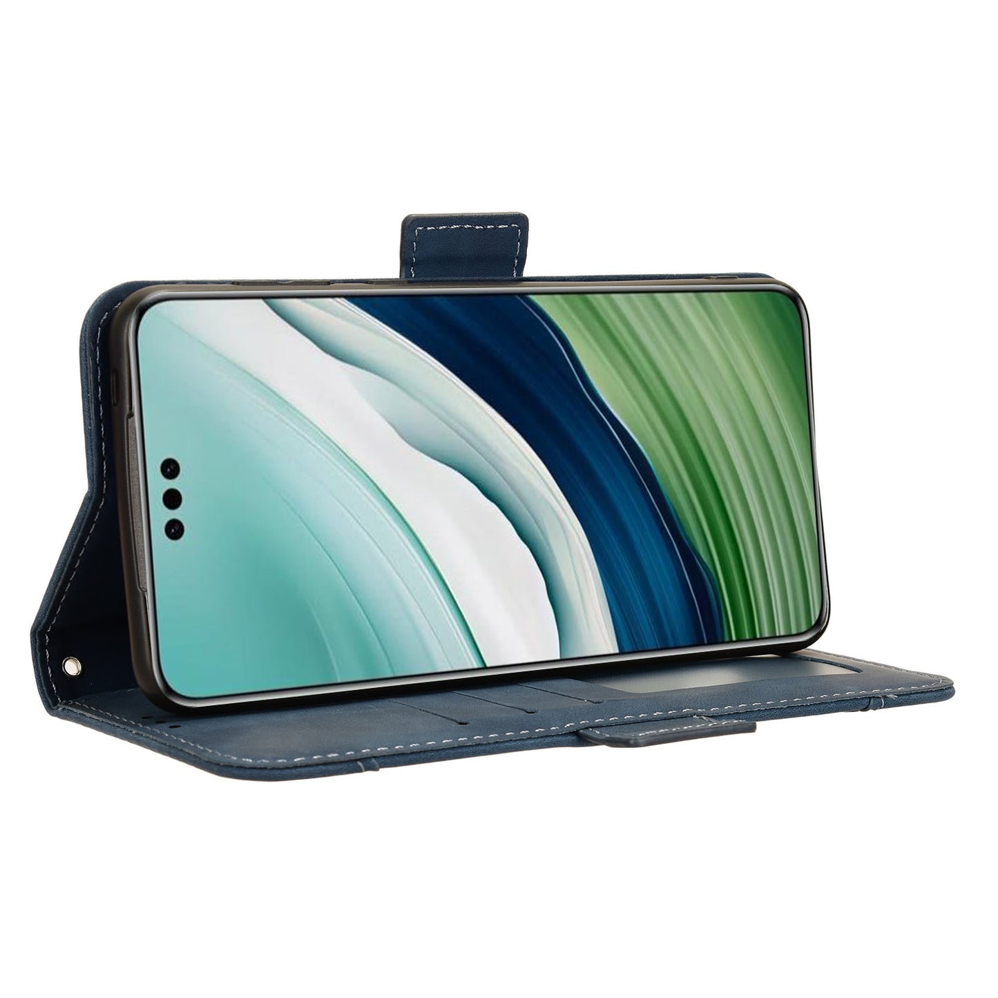 For Huawei Mate 60 Pro Multiple Card Slots PU Leather Phone Case Wallet Stand Protective Cover