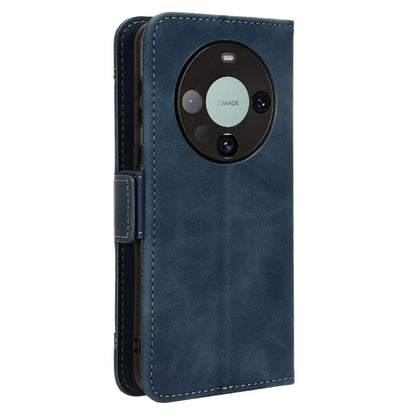 For Huawei Mate 60 Pro Multiple Card Slots PU Leather Phone Case Wallet Stand Protective Cover