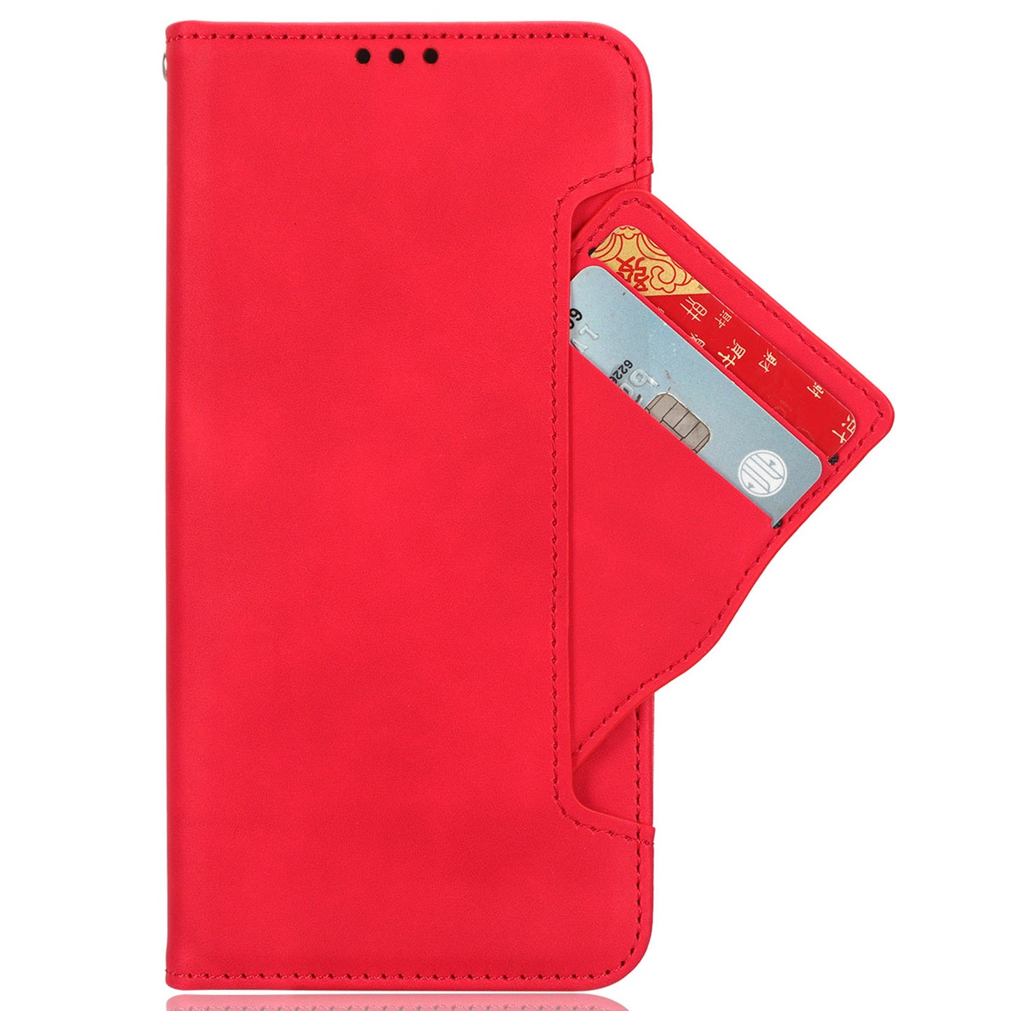 For Huawei Mate 60 Pro Multiple Card Slots PU Leather Phone Case Wallet Stand Protective Cover