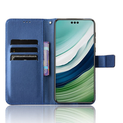 For Huawei Mate 60 Pro PU Leather Phone Case Stand Diamond Texture Protective Phone Cover