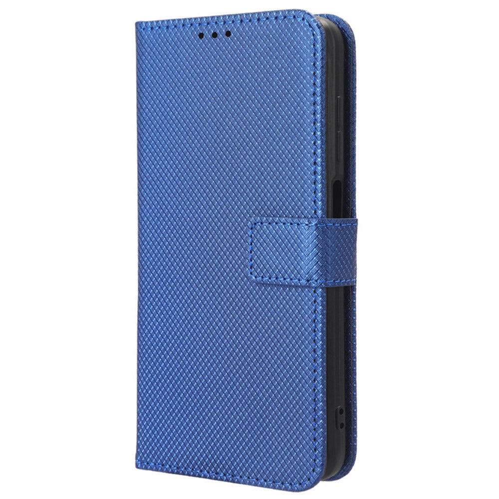 For Huawei Mate 60 Pro PU Leather Phone Case Stand Diamond Texture Protective Phone Cover