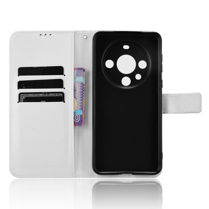 For Huawei Mate 60 Pro PU Leather Phone Case Stand Diamond Texture Protective Phone Cover