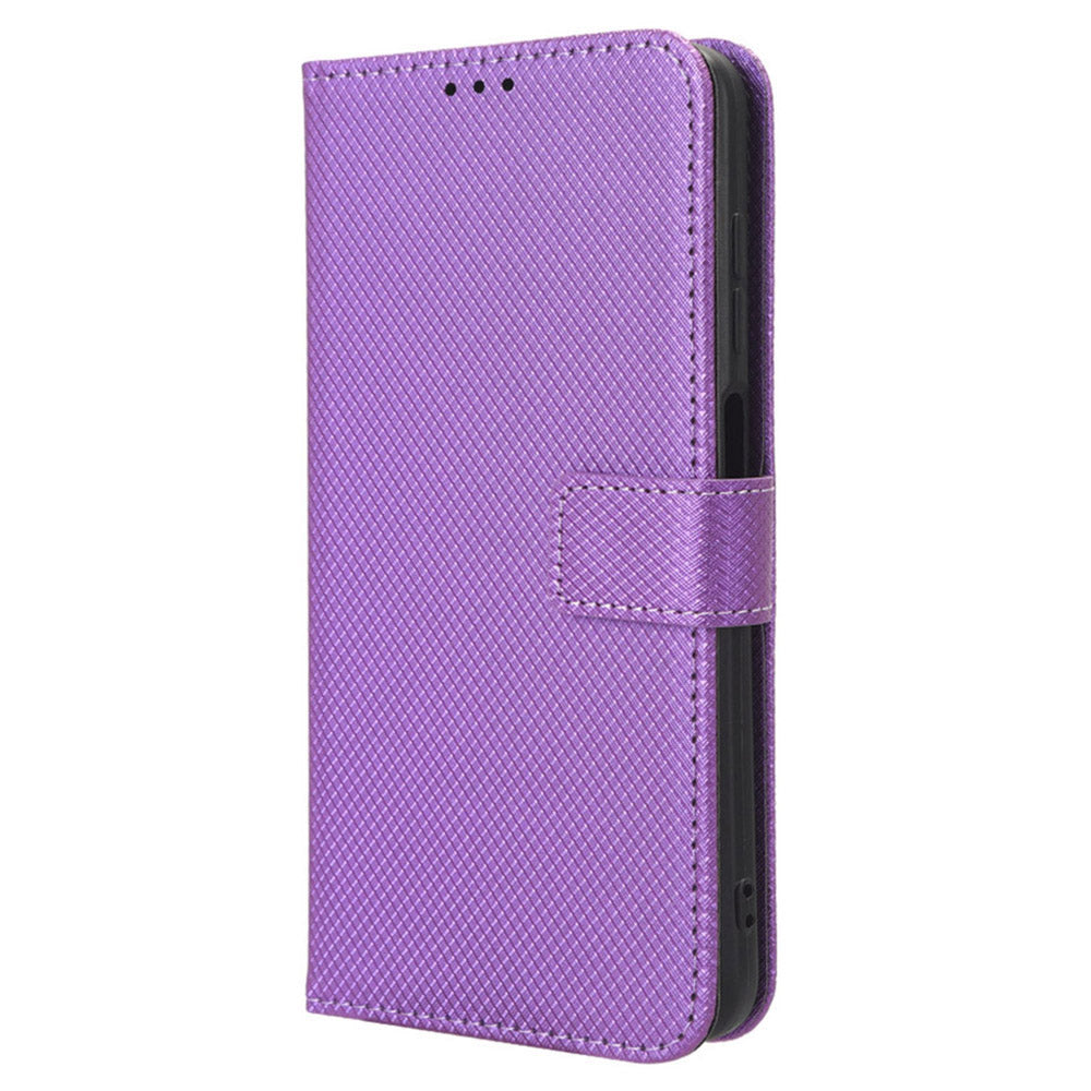 For Huawei Mate 60 Pro PU Leather Phone Case Stand Diamond Texture Protective Phone Cover