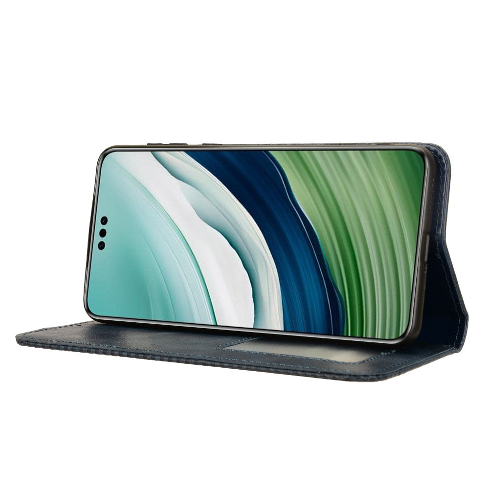 For Huawei Mate 60 Retro PU Leather Case Magnetic Auto-absorbed Wallet Stand Phone Cover
