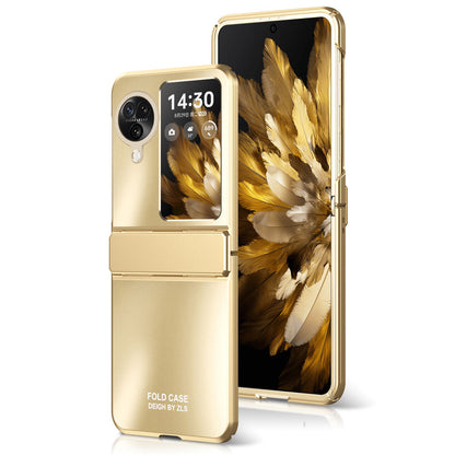 For Oppo Find N3 Flip 5G Hard PC Phone Case Hinge Design Frost Plating Cover Protector